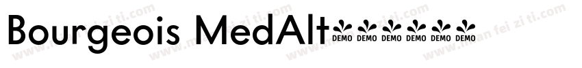 Bourgeois MedAlt字体转换
